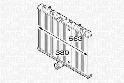 MAGNETI MARELLI 350213127300 -  Радиатор, охлаждение двигателя